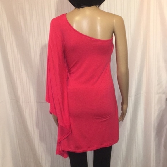 NWOT Express One Shoulder Floral Dress Small - Picture 5 of 12